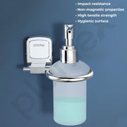 Plantex Liquid Soap Dispenser for Bathroom/304 Grade Stainless Steel Shampoo Dispenser/Handwash Dispenser/Bathroom Accessories - Pack of 1 (Hexa, Chrome)