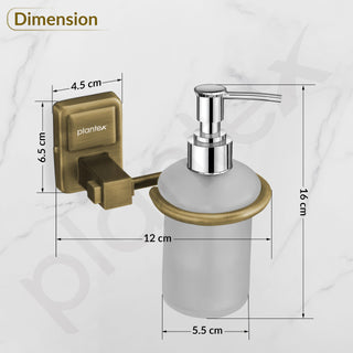 Plantex 304 Grade Stainless Steel Liquid Soap Dispenser/Shampoo Dispenser/Hand Wash Dispenser/Bathroom Accessories - Darcy (Antique)