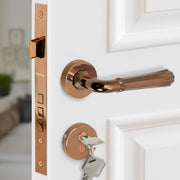Plantex Main Door Lock/Mortise Lock for Door with 3 Years of Warranty - Robust Door Lock for Home with Brass Lock Body & Cylinder (7117 - PVD Choco)