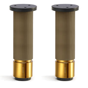 Plantex 6 Inch Sofa Leg for Bed Furniture/Aluminium Sofa Leg for Table/Support Legs/Furniture Leg - Pair of 1 (2 Piece) (DTS-77, Brass Antique & Gold)