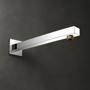 Plantex 14-Inch Shower Arm for Overhead Shower/Stainless Steel Shower Pipe/Wall Mount Bathroom Fitting with ½-Inch Thread - Pack of 1 (Chrome)