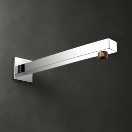 Plantex 14-Inch Shower Arm for Overhead Shower/Stainless Steel Shower Pipe/Wall Mount Bathroom Fitting with ½-Inch Thread - Pack of 1 (Chrome)