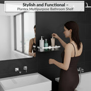Plantex Stainless Steel 304 Grade Shelf for Bathroom/Kitchen Rack - Bathroom Accessories - (12X5 Inches-Chrome Finish)
