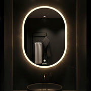 Plantex LED Bathroom Mirror with 3 Tone/Designer Mirror for Living Room/Bedroom/Dressing Room - Capsule Shape (18 X 24 Inch)