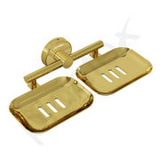 Plantex Galaxy 304 Grade Stainless Steel Rectangular Double Soap Dish for Bathroom/Soap Stand/Soap Holder/Soap Storage/Bathroom Accessories – (PVD Gold)