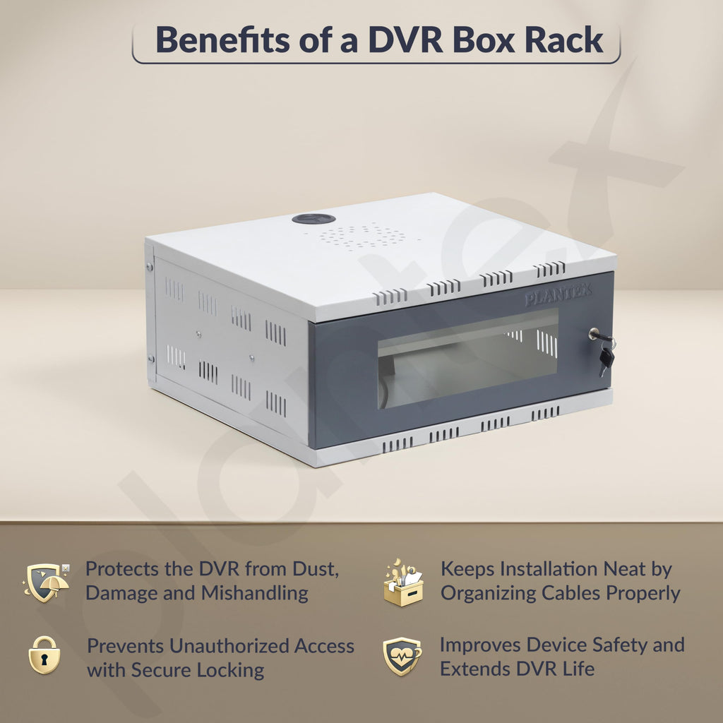Plantex CCTV/NVR/DVR Cabinet Box/Network Rack/cctv box cabinet with ...