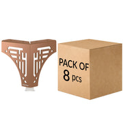 Plantex 4 Inch Sofa Legs for Bed Furniture/Sofa Legs for Table/Sofa Support Legs with Rubber Grip (Rose Gold, 8 Pcs)