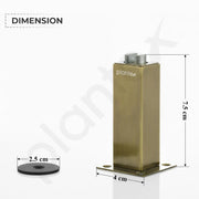Plantex Stainless Steel Wall-Mounted Magnetic Door Stopper/Door Magnets to Hold Door/Door Catcher for Wooden Door - Pack of 3 (Brass Antique)