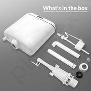 Plantex Single Flushing Cistern for Bathroom/Flush Tank for Toilet with 8 Ltr Water Capacity/Polypropylene Toilet Flush Tank - Pack of 1 (White)