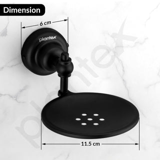 Plantex 304 Grade Stainless Steel Soap Holder/Soap Stand/Bathroom Soap Dish/Bathroom Accessories - Skyllo (Black)