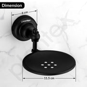 Plantex 304 Grade Stainless Steel Soap Holder/Soap Stand/Bathroom Soap Dish/Bathroom Accessories - Skyllo (Black)
