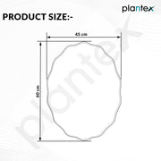 Plantex Frameless Oval Mirror for Wall/Mirror with Beveled Smooth Edges/Mirror for Bathroom/Dressing Room/Living Room/Bedroom/Entryway - (18 X 24 Inch)