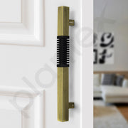 Plantex Door Handle/Stainless Steel Handle for Main Door/12 Inch Pull-Push Handle for Home/Office/Hotel - Pack of 1 (Brass Antique and Black) - 3 Years Warranty