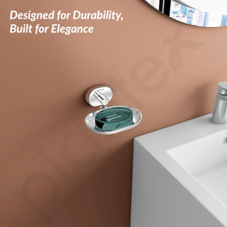 Plantex J4 Stainless Steel Wall Mounted Soap Holder for Bathroom/Soap Holder for Kitchen/Soap Stand for Bathroom/Bathroom Accessories (Chrome Finish) Onix