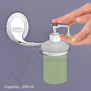 Plantex 304 Grade Stainless Steel Liquid Soap Dispenser/Shampoo Dispenser/Hand Wash Dispenser/Bathroom Accessories Pack of 1, Cubic (Chrome)
