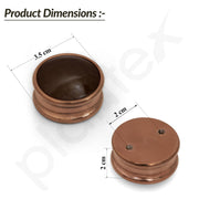 Plantex Knobs for Drawers/Drawer Knobs/Round Knob for Cabinets/Pull-Push Knob for Kitchen/Bedroom Drawer - Pack of 3 (Rose Gold)