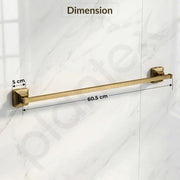 Plantex 304 Grade Stainless Steel 24 inch Towel Hanger for Bathroom/Single Towel Rod/Towel Holder/Bathroom Accessories - Squaro (Antique)