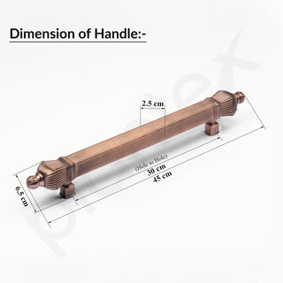 Plantex Taj Heavy Duty Main Door Handle - 17-Inch Pull Push Handle for Doors - Pack of 1 (319-Copper Antique Finish) - 3 Years Warranty