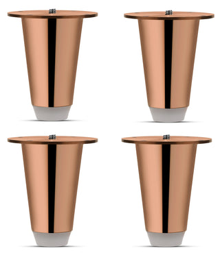 Plantex Heavy Duty Stainless Steel 3 inch Sofa Leg/Bed Furniture Leg Pair for Home Furnitures (DTS-53, Rose Gold) � 8 Pcs