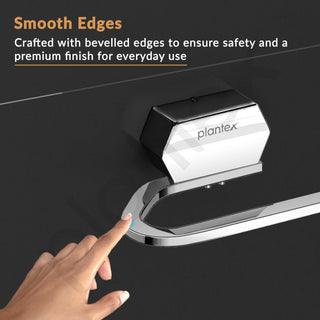 Plantex Napkin Ring for Bathroom/304 Grade Stainless Steel Towel Ring/Towel Holder/Towel Hanger/Bathroom Accessories - Pack of 1 (Delta - 2803, Chrome)