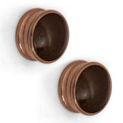 Plantex Knobs for Drawers/Drawer Knobs/Round Knob for Cabinets/Pull-Push Knob for Kitchen/Bedroom Drawer - Pack of 2 (Rose Gold)