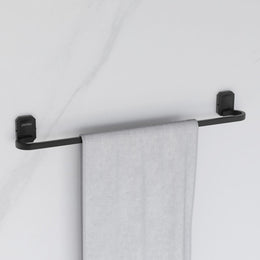 Plantex 304 Grade Stainless Steel Towel Holder for Bathroom/Single Towel Rod/Holder for Bathroom Accessories - Cute (Black - 24 Inch, Pack of 1)