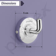 Plantex 304 Grade Stainless Steel Robe Hook/Cloth-Towel Hanger/Napkin Hanger/Bathroom Accessories - Daizy (Chrome)