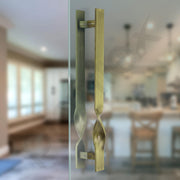 Plantex Heavy Duty Main Door Handle/14 Inch Door Handle for Main Door/Pull-Push Door Handle for Wooden & Glass Door - Pack of 1 (S-110-Brass Antique) - 3 Years Warranty