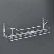Plantex Wall Mounted Shelf for Bathroom/Stainless Steel Kitchen Shelf with Railings/Perfume Rack/Bathroom Accessories Holder (14 inch, Chrome)