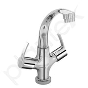 Plantex Pure Brass Wash Basin Tap/Sink Mixer Tap Hot and Cold/Pillar Spout for Wash Basin/Kitchen Mixer Tap-7 Year Warranty (Chrome)