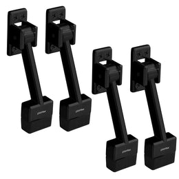 Plantex Door Stopper for Home/Stopper for Doors with Rubber Grip/Gate Stopper for Door/Stops for Door - (5 Inch,Pack of 4) Black