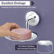 Plantex 304 Grade Stainless Steel Soap Holder for Bathroom/Wall Mounted Soap Holder/Soap Dish/Bathroom Accessories - Daizy (Chrome)