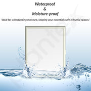 Plantex Bathroom Cabinet with Mirror/ABS Bathroom Storage Organiser/Multipurpose Bathroom Shelf/Wall Mount Mirror Cabinet for Wash Basin (14x18 Inch, Ivory)