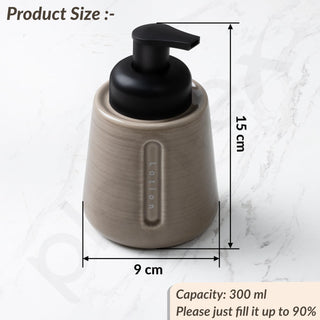 Plantex Ceramic Soap Dispenser for Washbasin/Hand Soap Dispenser/Soap Dispenser for Kitchen/Bathroom Accessories - Pack of 1