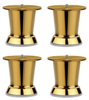 Plantex Heavy Duty Stainless Steel 3 inch Sofa Leg/Bed Furniture Leg Pair for Home Furnitures/Furniture Sofa Legs for Table/Sofa Support Legs/Sofa Furniture Leg (Golden) Set of 4 Pcs