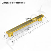 Plantex 14 Inch Main Door Handle for Wooden Doors - Pull-Push Handle Accessory (Pack of 1, Brass Antique)