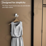 Plantex 304 Grade Stainless Steel Robe Hook/Cloth-Towel Hanger/Door Hanger Hook/Bathroom Accessories - Darcy (Chrome)