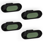 Plantex Knobs for Drawer/Drawer Knobs/Oval Knob for Cabinets/Drawer Handle/Pull-Push Knob for Kitchen/Bedroom Drawers - Pack of 4 (SH-432, DC-Black & Green)