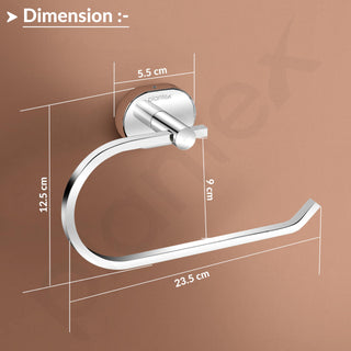 Plantex J4 Stainless Steel Towel Hanger for Wash Basin/Hand Towel Hanger/Napkin Holder for Wash Basin/Bathroom Accessories (Chrome Finish) Onix