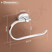 Plantex J4 Stainless Steel Towel Hanger for Wash Basin/Hand Towel Hanger/Napkin Holder for Wash Basin/Bathroom Accessories (Chrome Finish) Onix