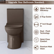Plantex Ceramic One Piece Commode with Washbasin/Rimless Western Toilet/Bathroom Wash Basin/S Trap Commode for Bathroom - (Choco)