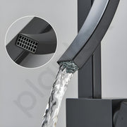 Plantex Pure Brass Faucet for Wash Basin | Hot & Cold Mixer Tap for Basin | 360Ãƒâ€šÃ‚Â° Rotation Faucet for Bathroom- (Black)
