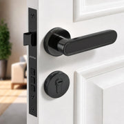 Plantex Door Lock Set with Keys/Mortise Door Lock for Home/Office/Hotel - Pack of 1 (OHMH-21, Z-Black & PVD Black)