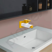 Plantex PTMT EDS-122 Single LeverPainted Bib Tap For Bathroom With Water Saving Aerator/Bib Cock For Bathroom With Plastic Wall Flange & Teflon Tape (Yellow & White)