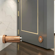 Plantex Stainless Steel Wall-Mounted Magnetic Door Stopper/Door Catcher for Wooden Door/Stops for Door - Pack of 1 (PVD Rose Gold)