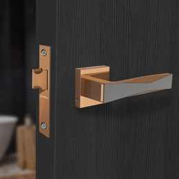 Plantex Heavy Duty Door Lock for Bathroom/Mortise Keyless Door Lock for Store Room/Balcony/Office with Baby Latch (7085 - PVD Choco & Satin Black Matt Finish)