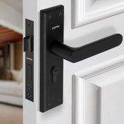 Plantex Door Lock Set - Main Door Lock Plate Handle Set/Mortise Lock with 3 Keys/Lock Body and Cylinder - Pack of 1 (OHMH-81, Z-Black)