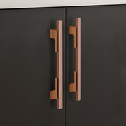 Plantex Cabinet Handle/Kitchen Cabinet Door Handle/Wardrobe/160 mm Cupboard Handle/Door Pull-Push Handle for Home/Office - Pack of 2 (Rose Gold)