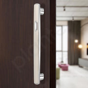 Plantex Door Handle/14 Inch Main Door Handle/Handle for Wooden Door/Pull-Push Door Handle/Door Accessories (Pack of 1, Satin White, Chrome)