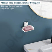 Plantex 304 Grade Stainless Steel Soap Dish/Kitchen and Bathroom Soap Holder/Soap Dish/Soap Stand/Soap Case Bathroom Accessories - Cute (Chrome)